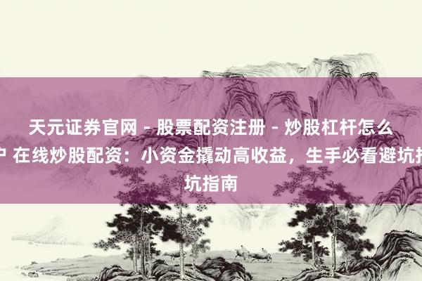 天元证券官网 - 股票配资注册 - 炒股杠杆怎么开户 在线炒股配资：小资金撬动高收益，生手必看避坑指南